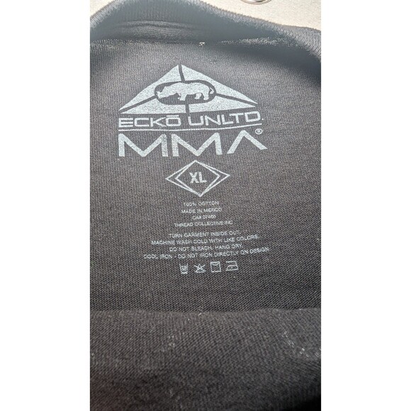 Echo Unltd MMA by Ecko Unlimited Short Sleeve Graphic Tee Black Mens XL (32x26) - Picture 5 of 11